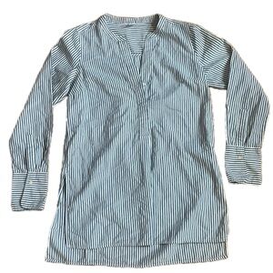 Old Navy Nautical Striped Long Sleeve Tunic Navy White Size Small Tall